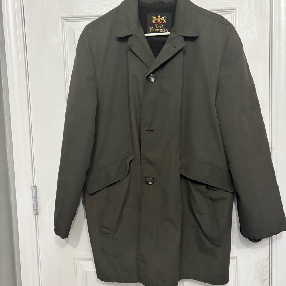 Men's Olive Trench Coat